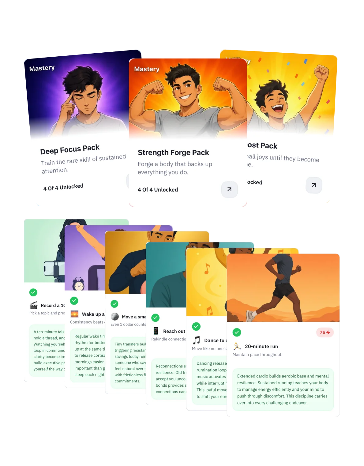 Ascendo daily quests and habit tracker dashboard